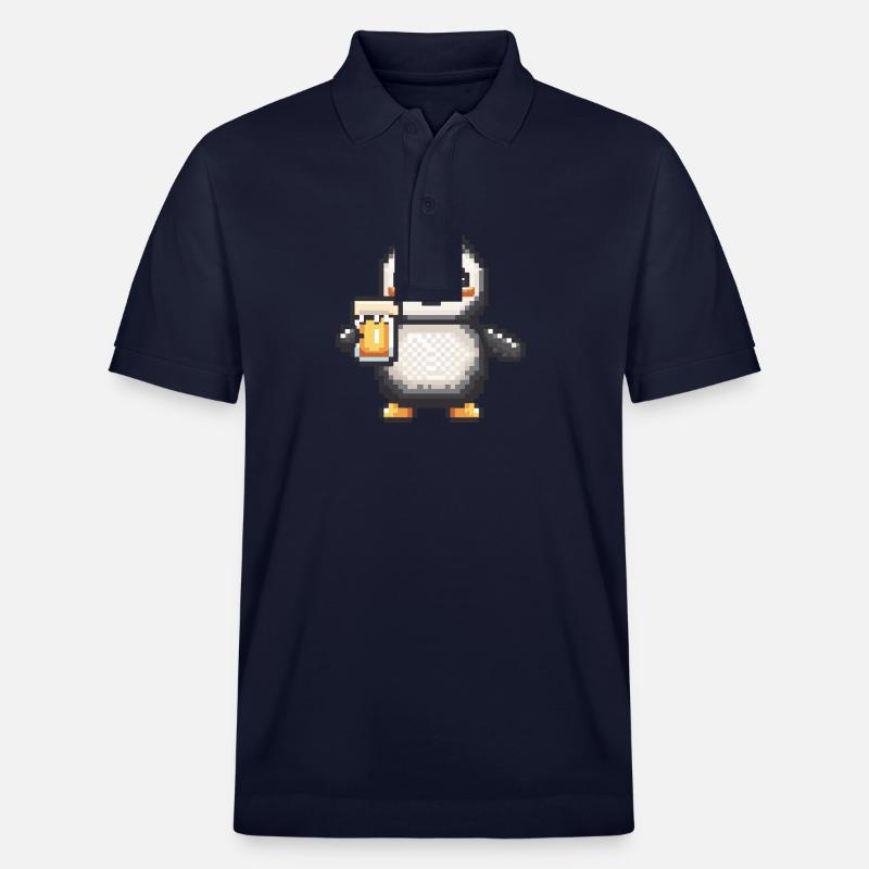 Pinguin Bier Pixel - Stanley/Stella Unisex Bio-Poloshirt PREPSTER - Navy