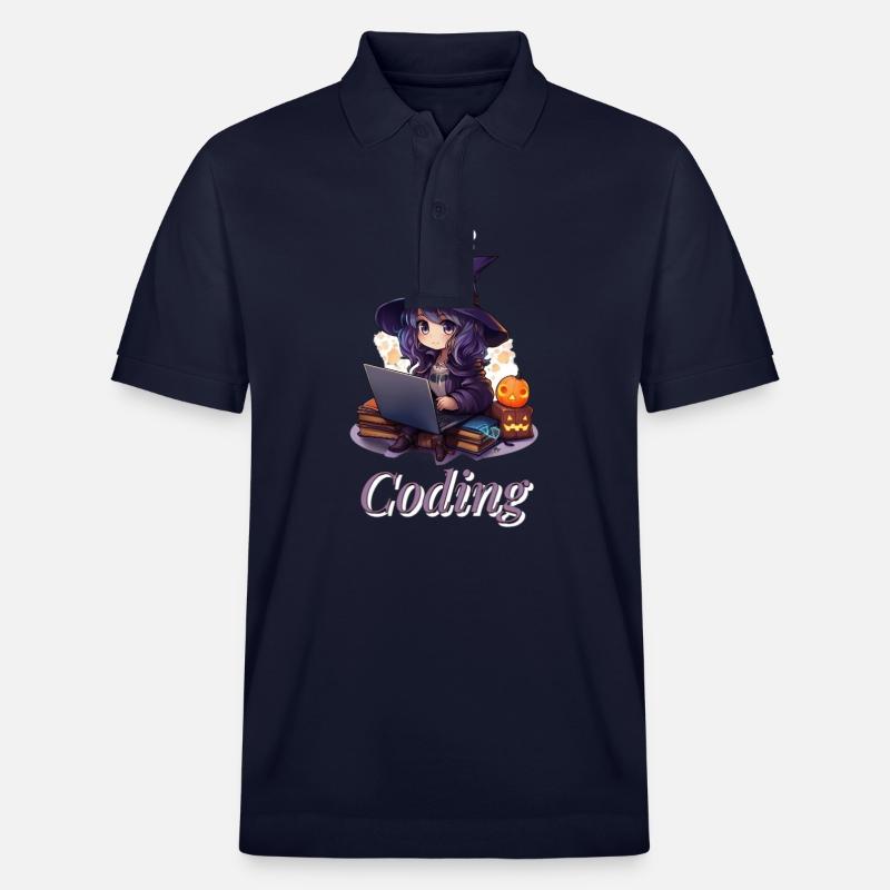 « WitchCode: Design inspiré de l’anime » - Polo PREPSTER bio Stanley/Stella Unisexe - bleu marine