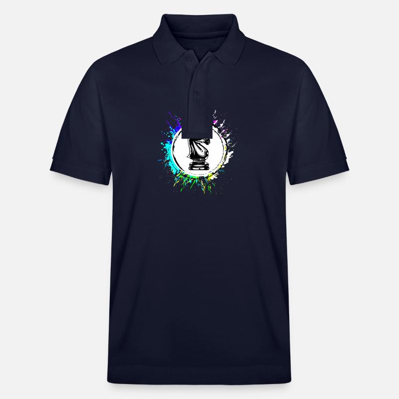 Pièce d’échecs à cheval - Polo PREPSTER bio Stanley/Stella Unisexe - bleu marine