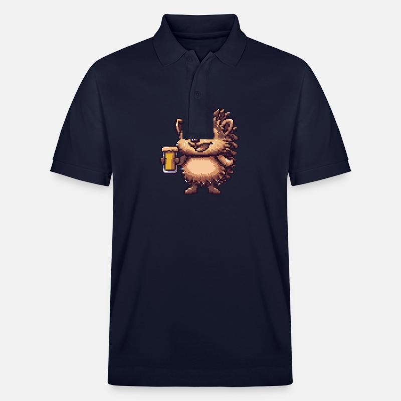Igel Bier Pixel - Stanley/Stella Unisex Bio-Poloshirt PREPSTER - Navy
