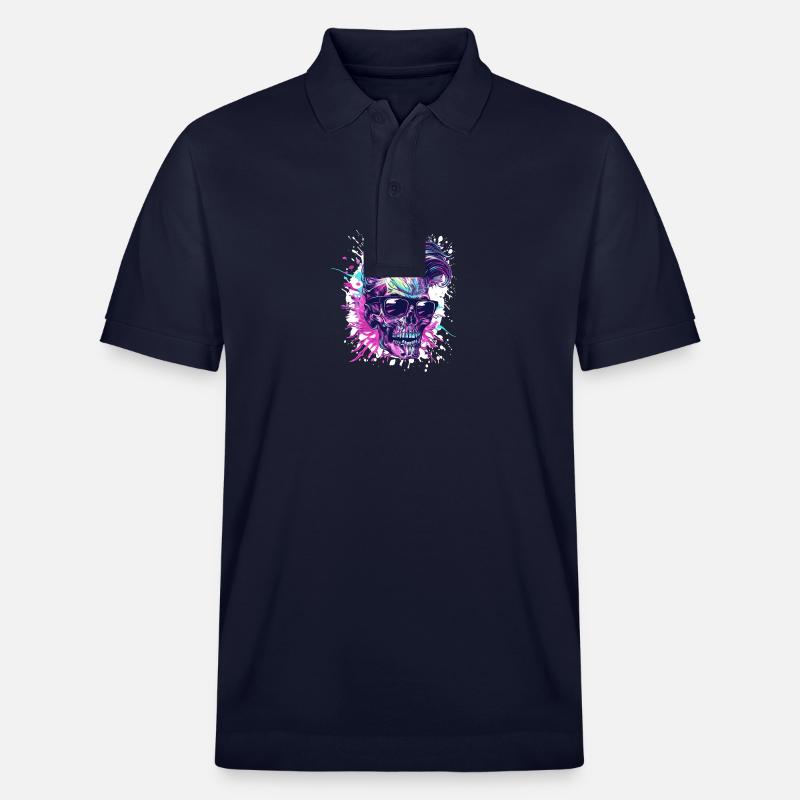 Techno Skeleton Party - Polo PREPSTER bio Stanley/Stella Unisexe - bleu marine