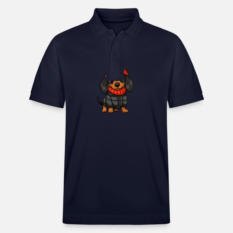 Teckel Teckel élégant - Polo PREPSTER bio Stanley/Stella Unisexe - bleu marine