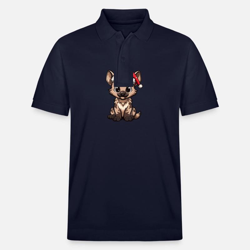 Hyène Noël mignon - Polo PREPSTER bio Stanley/Stella Unisexe - bleu marine