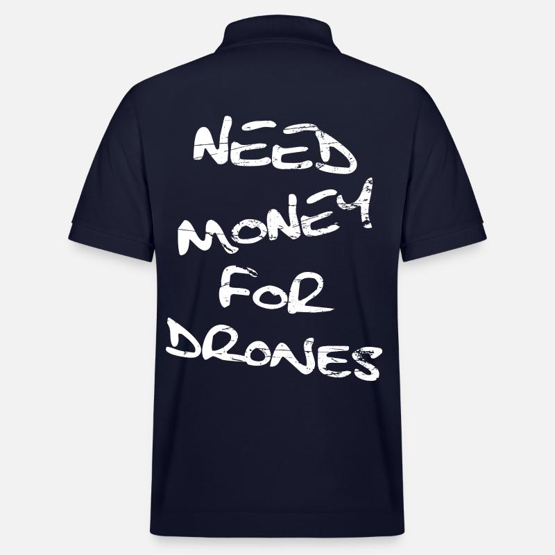 Besoin d'argent pour les drones - Polo PREPSTER bio Stanley/Stella Unisexe - bleu marine