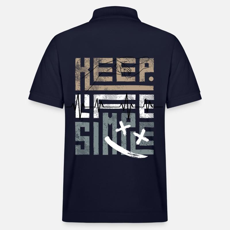 Keep Life Simple - Stanley/Stella Unisex Bio-Poloshirt PREPSTER - Navy