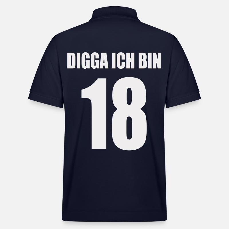 Digga ich bin 18 - Stanley/Stella Unisex Bio-Poloshirt PREPSTER - Navy