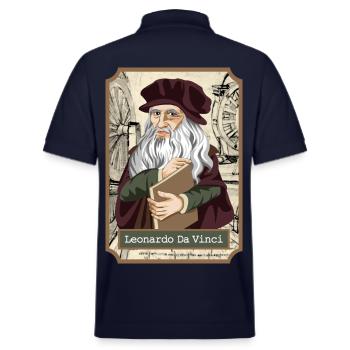 Léonard de Vinci - Polo PREPSTER bio Stanley/Stella Unisexe - bleu marine - Dos - Andy (188cm)