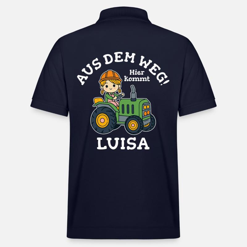 Luisa Name Traktor - Stanley/Stella Unisex Bio-Poloshirt PREPSTER - Navy