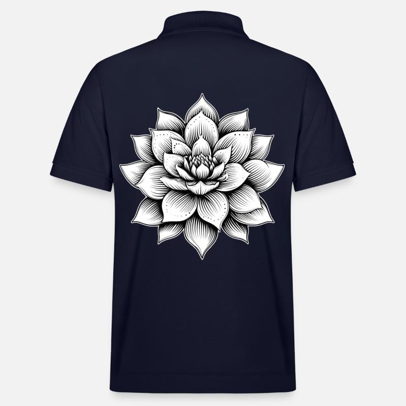 Lotusblüte - Stanley/Stella Unisex Bio-Poloshirt PREPSTER - Navy