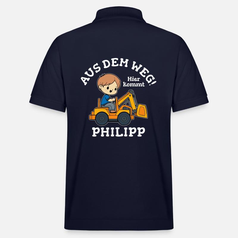 Philipp Vorname Bagger - Stanley/Stella Unisex Bio-Poloshirt PREPSTER - Navy