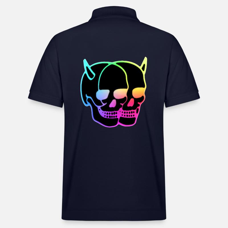 Dämonen - Totenköpfe - Stanley/Stella Unisex Bio-Poloshirt PREPSTER - Navy