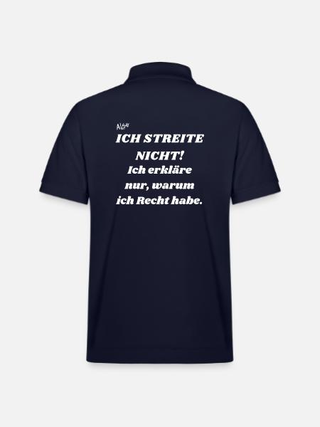 Ich streite nicht. - Stanley/Stella Unisex Bio-Poloshirt PREPSTER - Navy