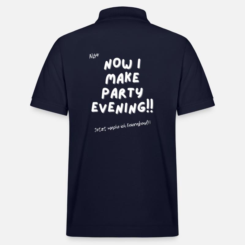 Jetzt mache ich Feierabend. - Stanley/Stella Unisex Bio-Poloshirt PREPSTER - Navy