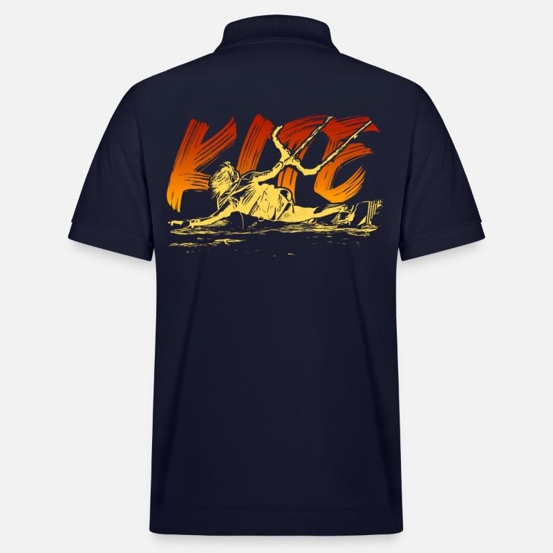 KITE surf kitesurf kitesurf kitesurf - Polo PREPSTER bio Stanley/Stella Unisexe - bleu marine