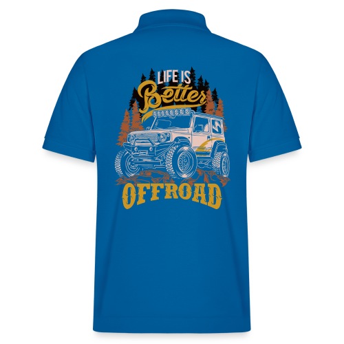 LIFE IS BETTER WITH OFFROAD CAR - Stanley/Stella Unisex Bio-Poloshirt PREPSTER 