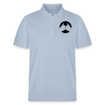 Daumen hoch - Stanley/Stella Unisex Bio-Poloshirt PREPSTER - sky Blue - Vorne - Roxy (174cm) & Andy (188cm)