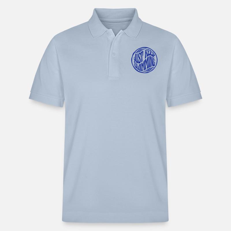 Continuez simplement à nager - Polo PREPSTER bio Stanley/Stella Unisexe - bleu ciel