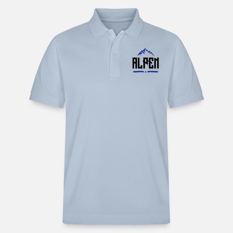 alpen design - Stanley/Stella Unisex Bio-Poloshirt PREPSTER - sky Blue