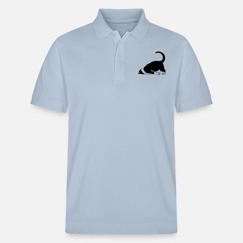 Schlafende Katze - Stanley/Stella Unisex Bio-Poloshirt PREPSTER - sky Blue