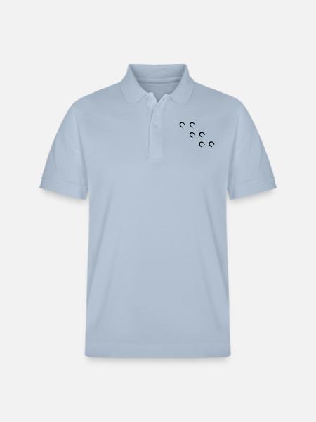mark_horse_2 - Stanley/Stella Unisex Organic Polo Shirt PREPSTER - sky blue