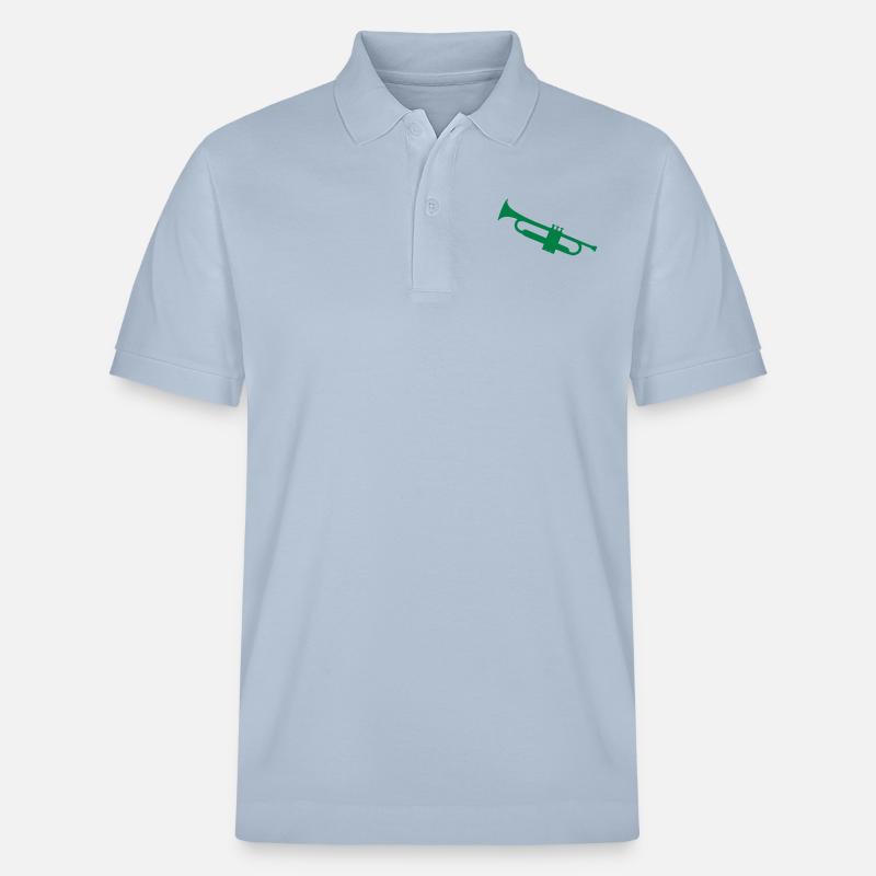 trompete - Stanley/Stella Unisex Bio-Poloshirt PREPSTER - sky Blue
