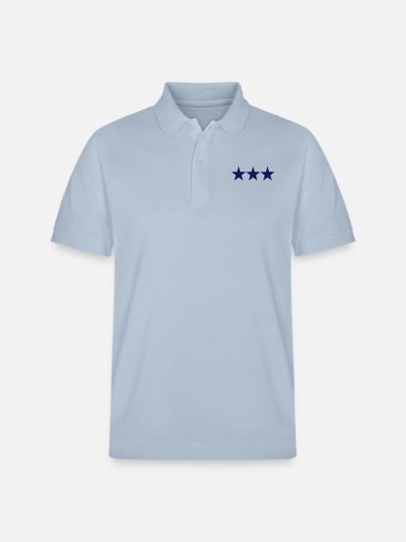 3 etoiles - Polo PREPSTER bio Stanley/Stella Unisexe - bleu ciel