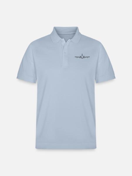 Plane Landing train ascenseur - Polo PREPSTER bio Stanley/Stella Unisexe - bleu ciel