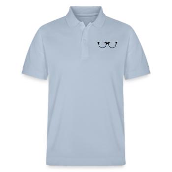 Geek glasses - Stanley/Stella Unisex Bio-Poloshirt PREPSTER - sky Blue - Vorne - Roxy (174cm) & Andy (188cm)