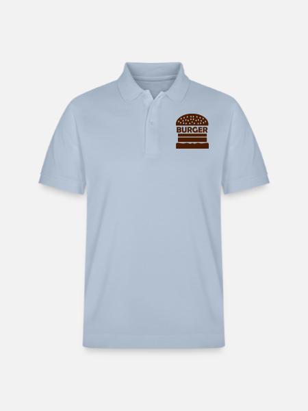 burger - Stanley/Stella Unisex Organic Polo Shirt PREPSTER - sky blue