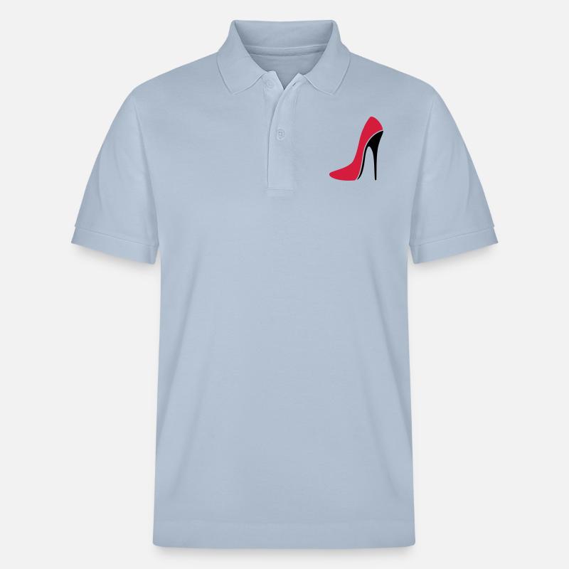 Sexy Stiletto / High Heel - three - Stanley/Stella Unisex Bio-Poloshirt PREPSTER - sky Blue