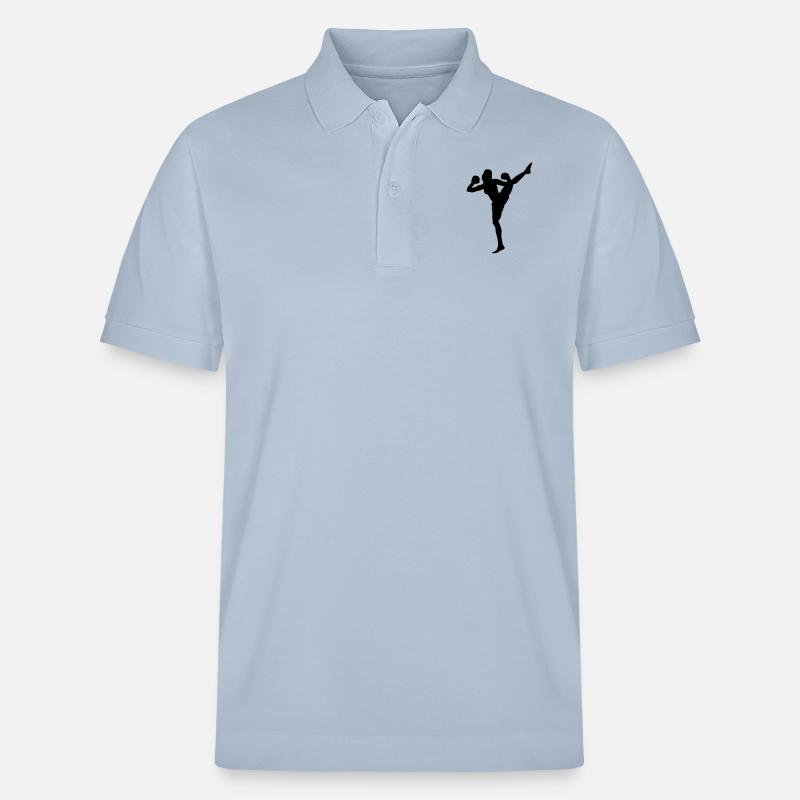 Kickbox Silhouette - Stanley/Stella Unisex Bio-Poloshirt PREPSTER - sky Blue