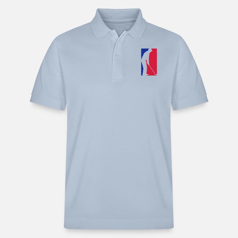 Blau Rot Golf - Stanley/Stella Unisex Bio-Poloshirt PREPSTER - sky Blue