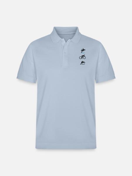 Triathlon Classic New - Stanley/Stella Unisex Bio-Poloshirt PREPSTER - sky Blue