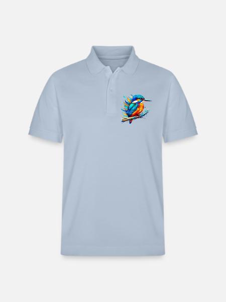 Eisvogel - Stanley/Stella Unisex Bio-Poloshirt PREPSTER - sky Blue