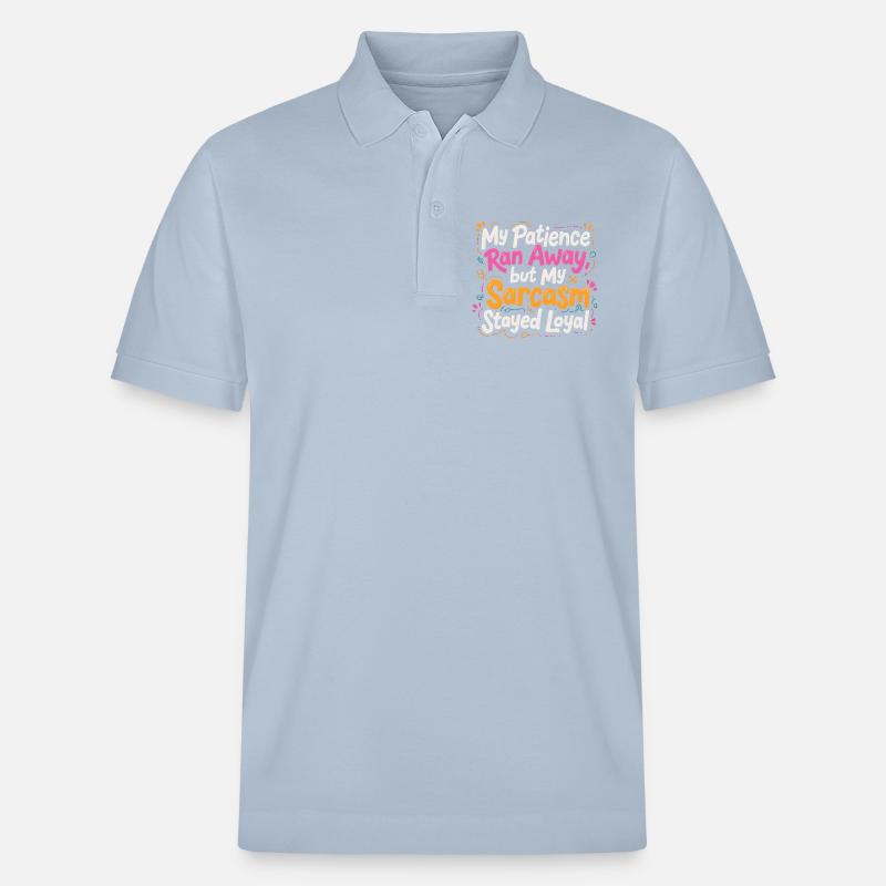 Sarkasmus bleibt loyal - Stanley/Stella Unisex Bio-Poloshirt PREPSTER - sky Blue