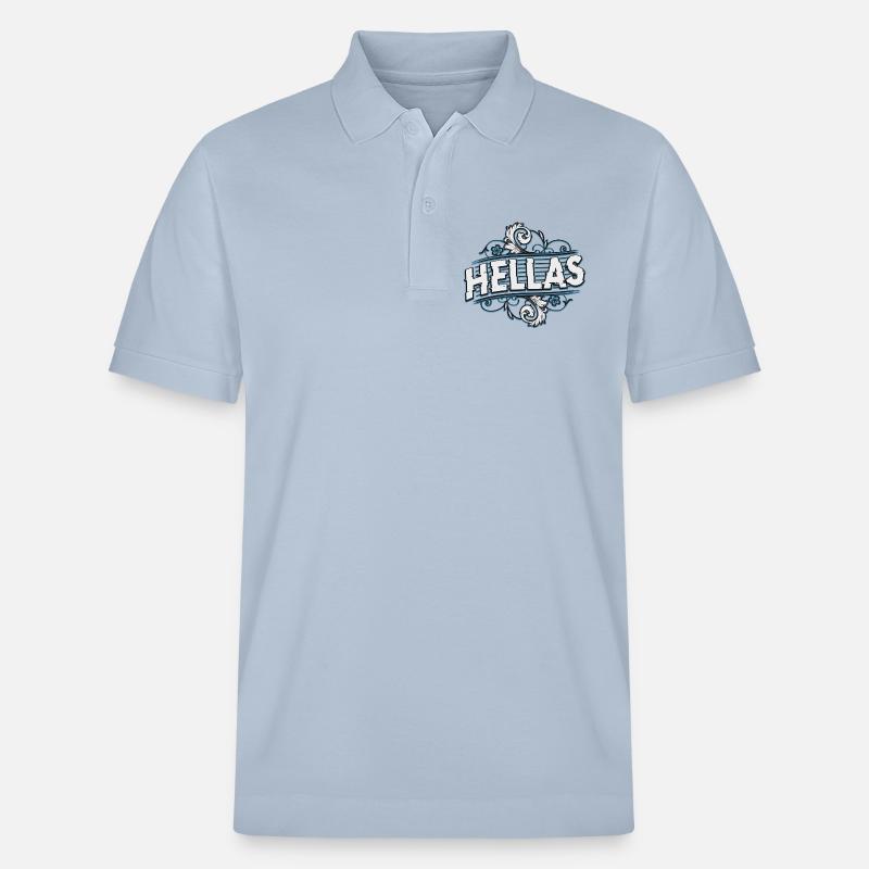 Hellas - Grèce - Ἑλλάς Hellás - Polo PREPSTER bio Stanley/Stella Unisexe - bleu ciel