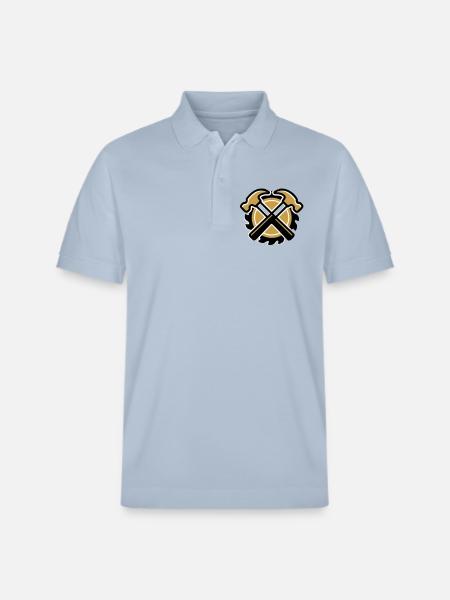 Zimmermann Hammer Logo - Stanley/Stella Unisex Organic Polo Shirt PREPSTER - sky blue