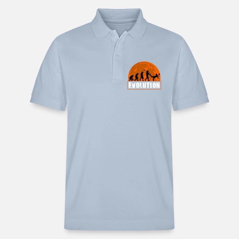 Évolution du volley-ball Joueuse Athlète - Polo PREPSTER bio Stanley/Stella Unisexe - bleu ciel