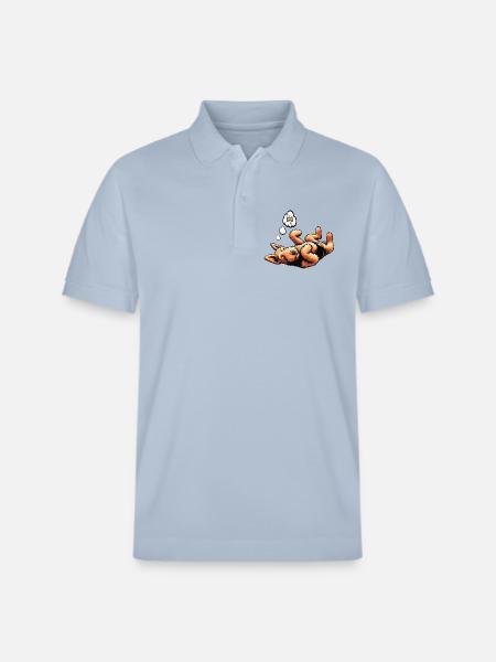 Airedale Terrier Airedales Airedale Lover - Stanley/Stella Unisex Organic Polo Shirt PREPSTER - sky blue