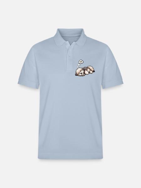 Havanese Havanese Owners Havanese Farmers - Stanley/Stella Unisex Organic Polo Shirt PREPSTER - sky blue
