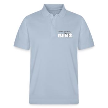 Therapy BINZ - Stanley/Stella Unisex Organic Polo Shirt PREPSTER - sky blue - Front - Roxy (174cm) & Andy (188cm)