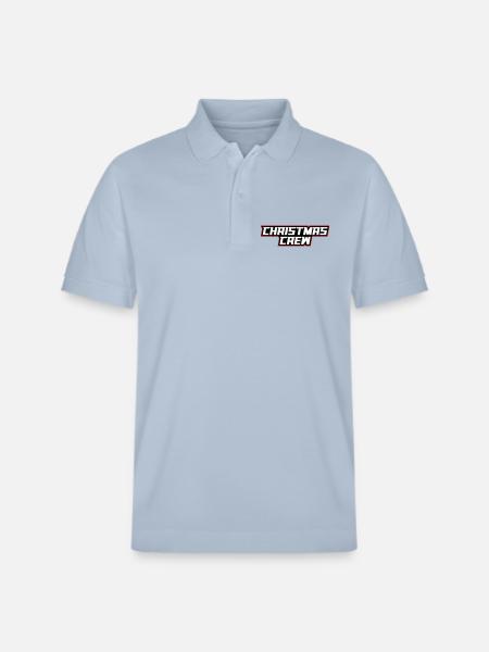 Christmas Crew Weihnachten - Stanley/Stella Unisex Bio-Poloshirt PREPSTER - sky Blue