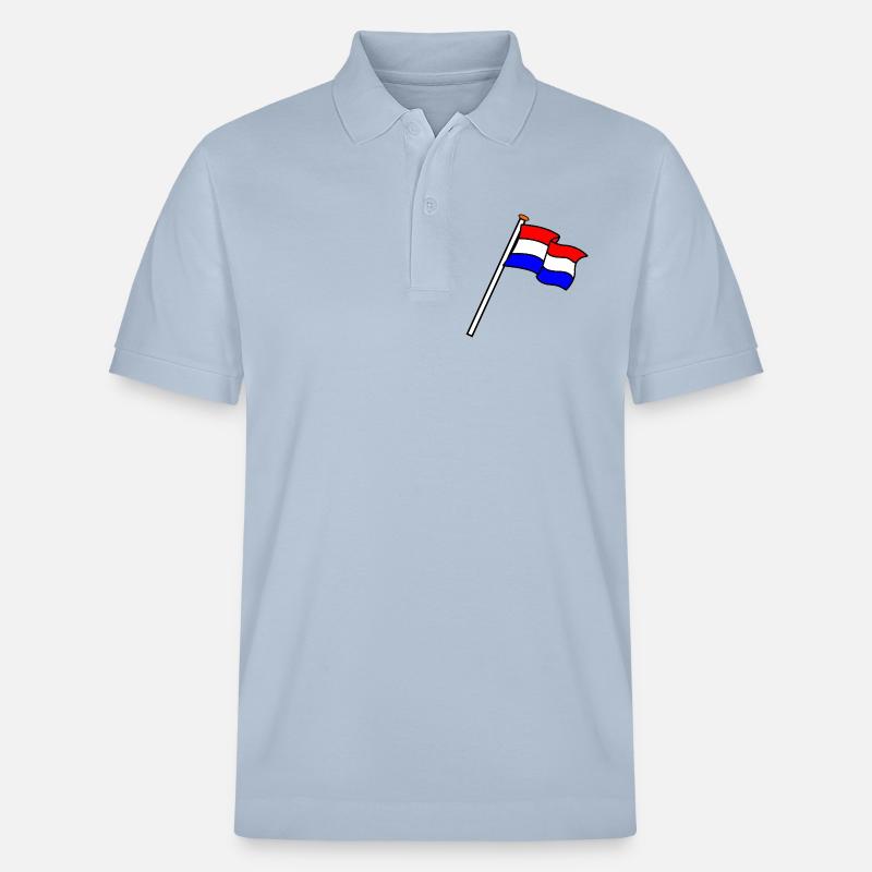 Drapeau Pays-Bas Drapeaux NL - Polo PREPSTER bio Stanley/Stella Unisexe - bleu ciel