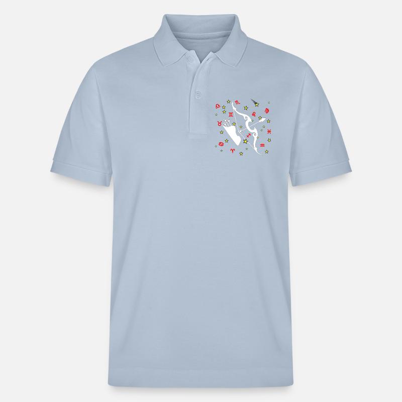 Couleur du Sagittaire - Polo PREPSTER bio Stanley/Stella Unisexe - bleu ciel
