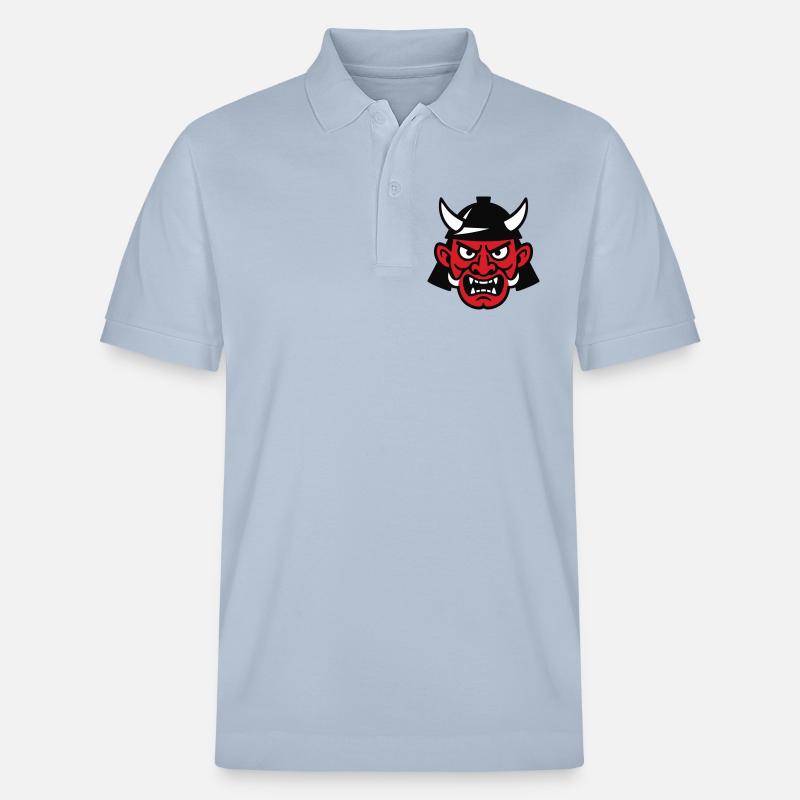 Samurai Devil - Stanley/Stella Unisex Bio-Poloshirt PREPSTER - sky Blue