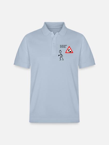 Arbeit beim Staat - Stanley/Stella Unisex Bio-Poloshirt PREPSTER - sky Blue