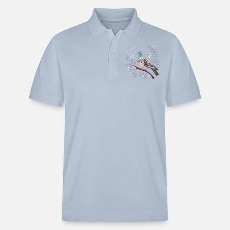 hübsche Taube - Stanley/Stella Unisex Bio-Poloshirt PREPSTER - sky Blue