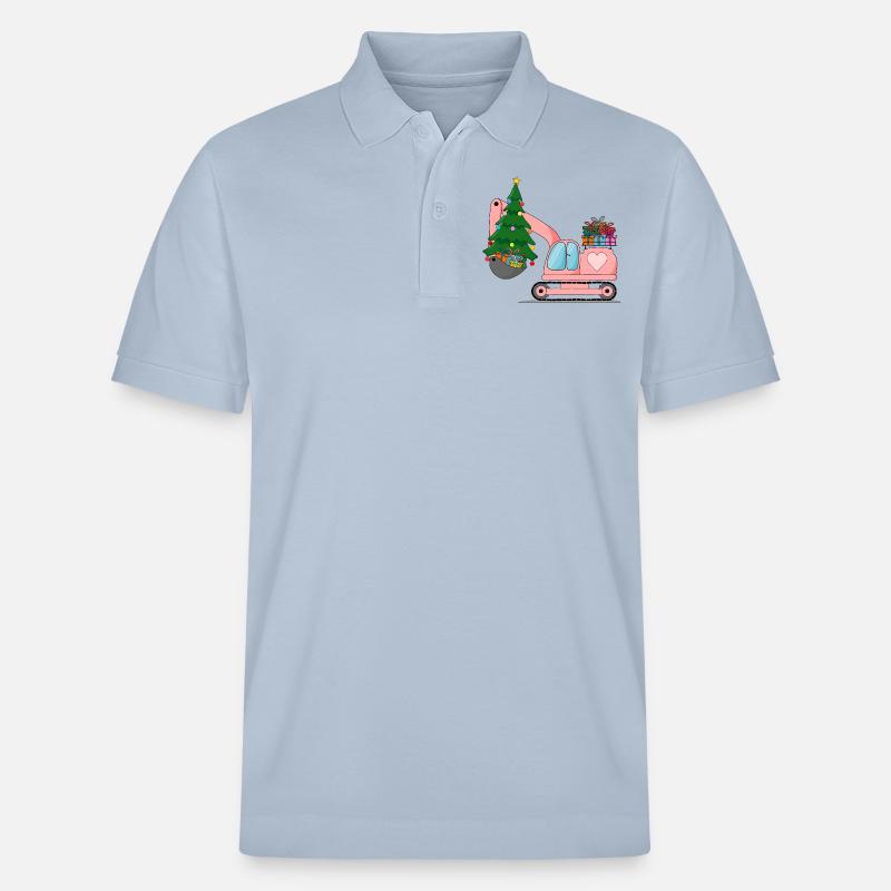 Bagger Weihnachten Rosa - Stanley/Stella Unisex Bio-Poloshirt PREPSTER - sky Blue