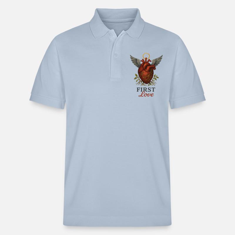 First Love - Stanley/Stella Unisex Bio-Poloshirt PREPSTER - sky Blue