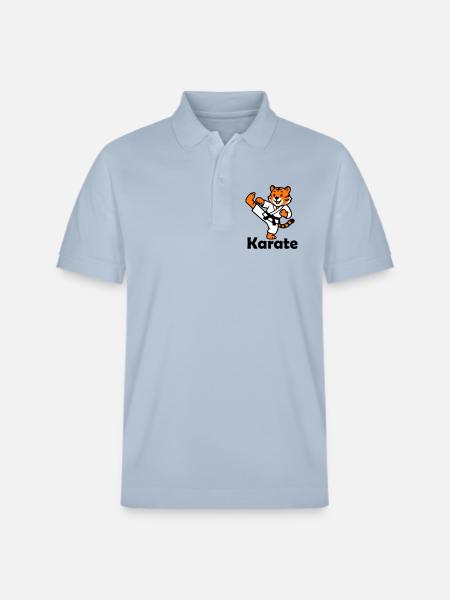 Karate Tiger - Stanley/Stella Unisex Bio-Poloshirt PREPSTER - sky Blue